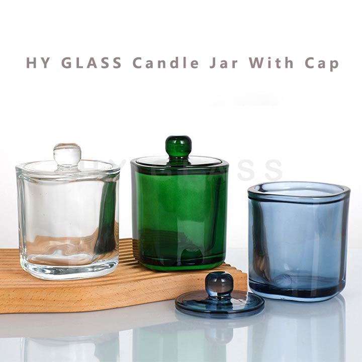 Custom 250ml Beast  glass scented fragrance candle jar with cap