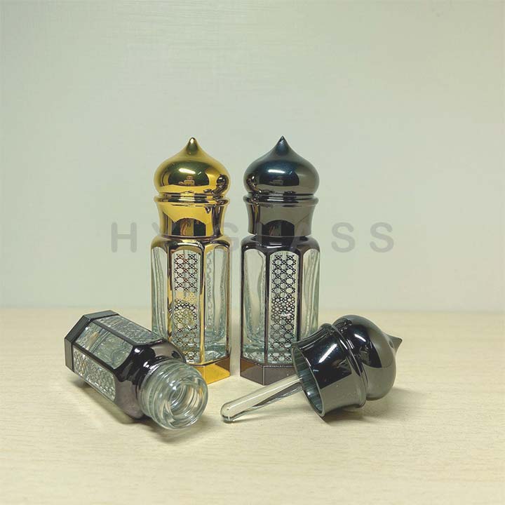 Luxury Zinc alloy base oud attar Arabia Dubai essence oil bottle supplier