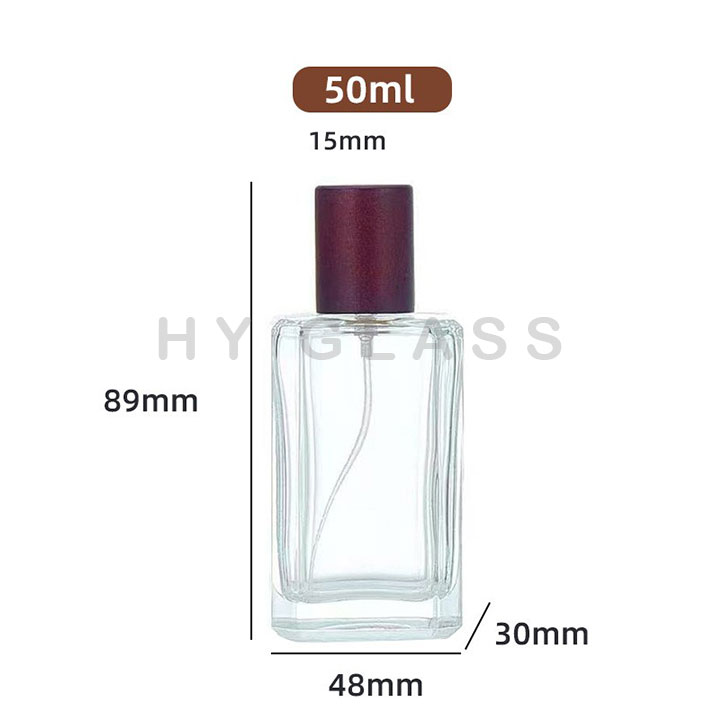 50ml Home scent perfume bottle with wooden lid