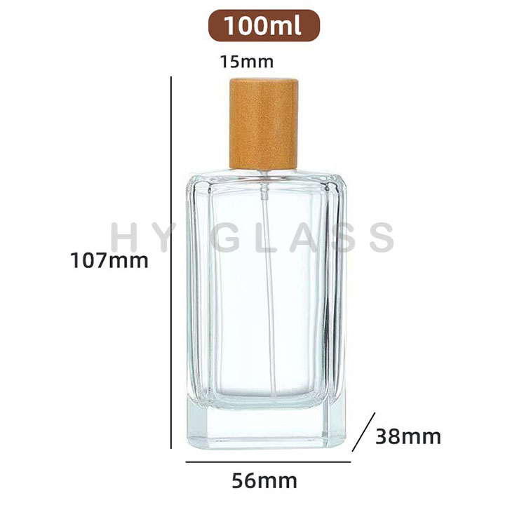 100ml Luxury glass perfume bottle factory