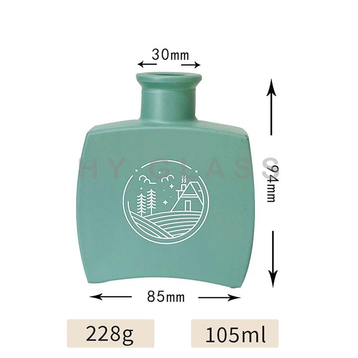 Luxury 100ml glass secnt aroma reed diffuser bottle 
