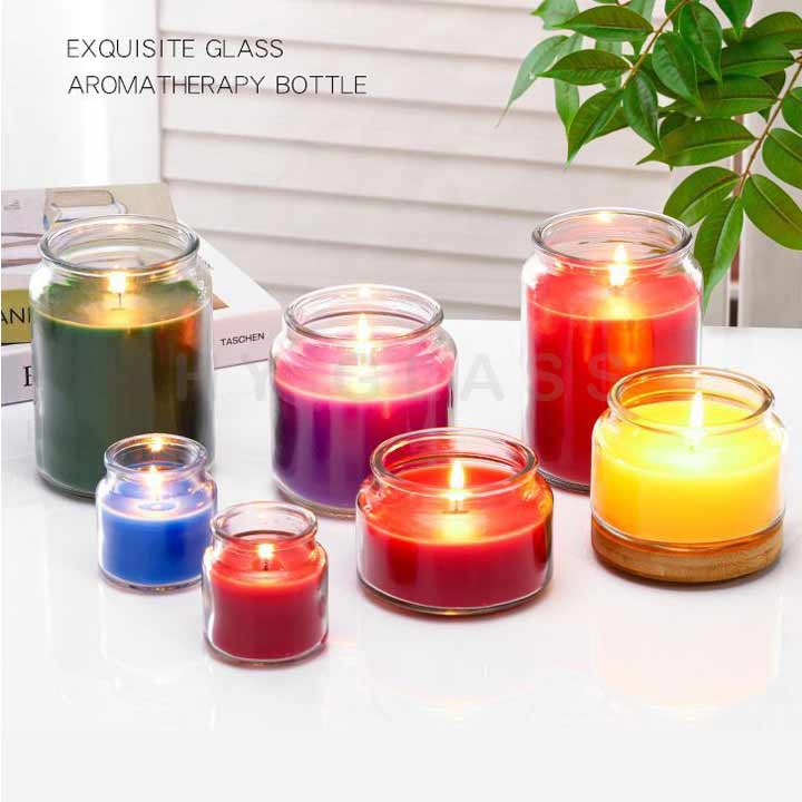 Empty candle jars with lids
