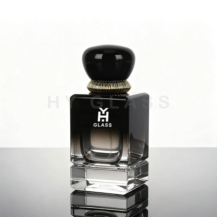 50ml black gradient perfume bottle