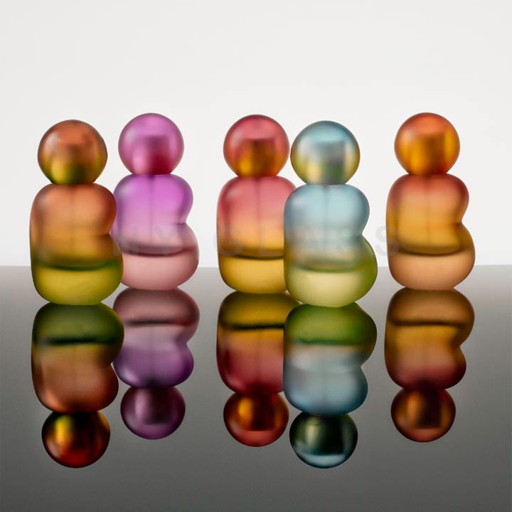 30ml gourd-shape colored perfume bottle